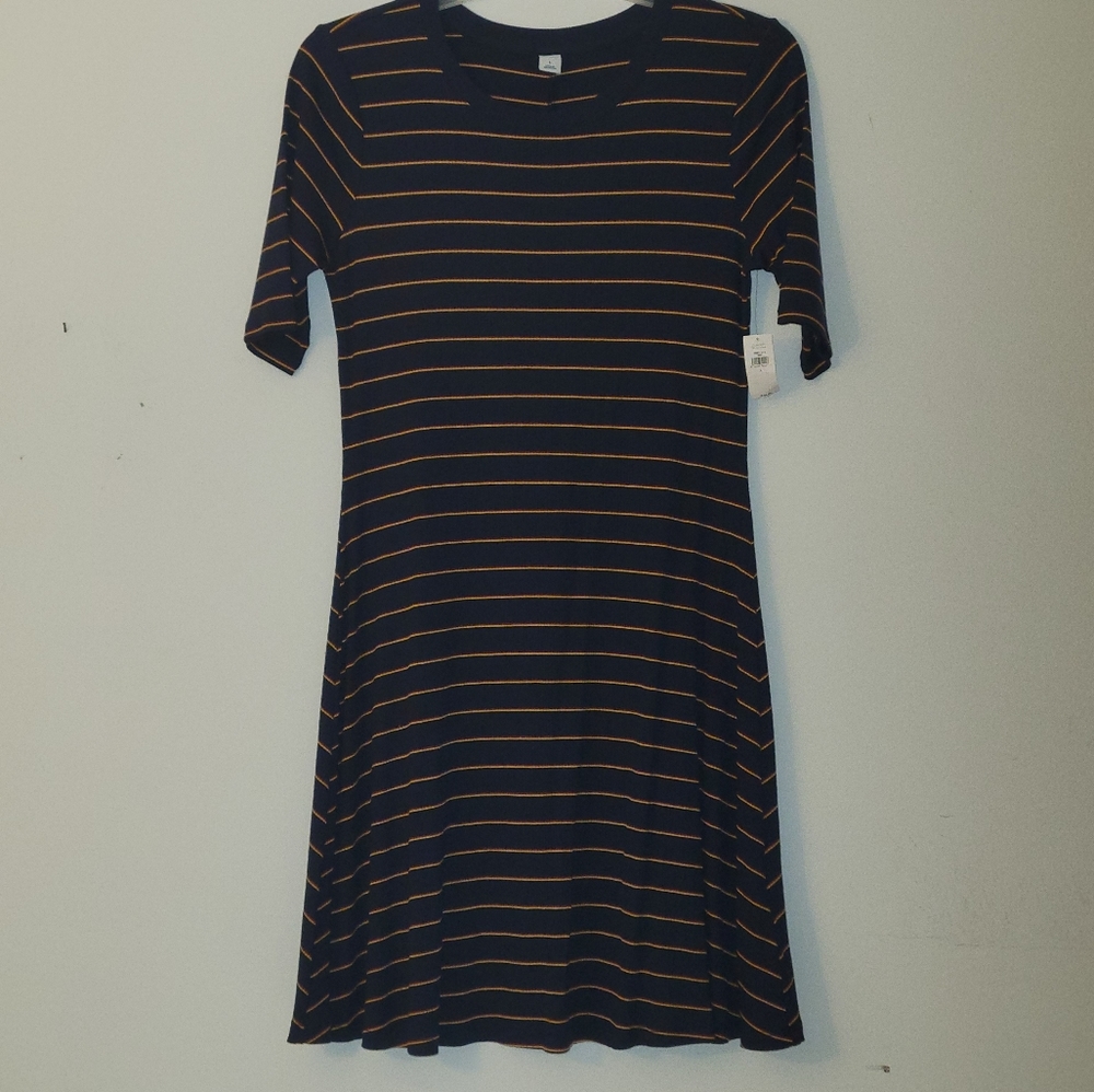 NWT Blue stripes Old navy midi dress